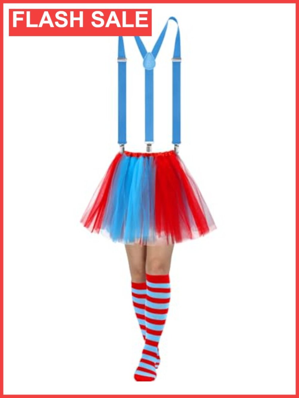 Women's Tutu Costume Set 3 Pc Cosplay Party Skirt Suspender Socks